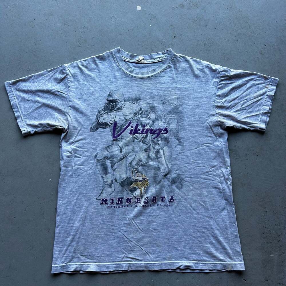 Vintage 1991 Minnesota Vikings NFL Football T-Shirt Single Stitch